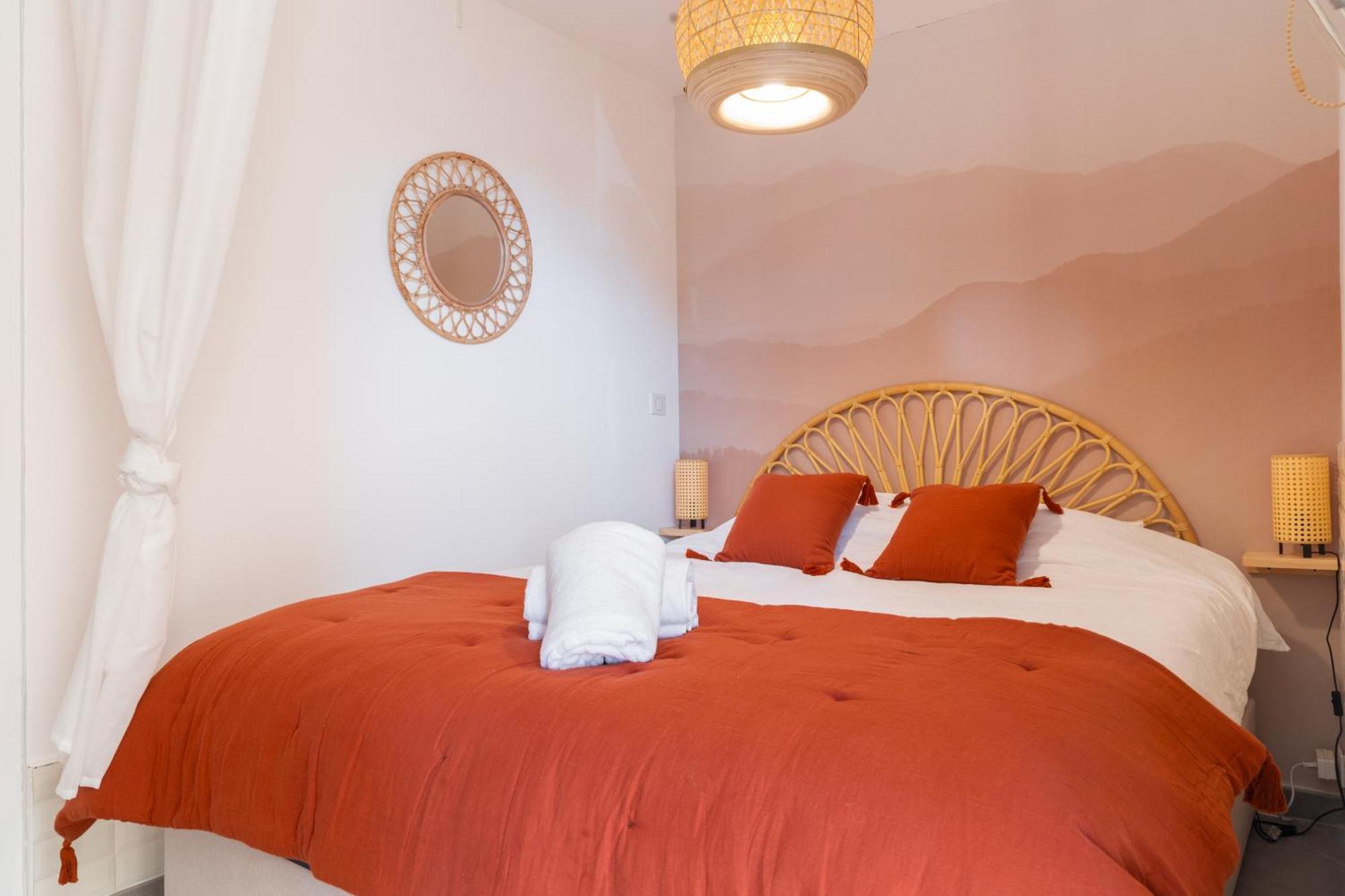Appart Cosy, Piscine, Clim, Parking Prive - Proche Plage - Arrivee Autonome - Lit Queen Size Ла-Сейн-сюр-Мер Экстерьер фото