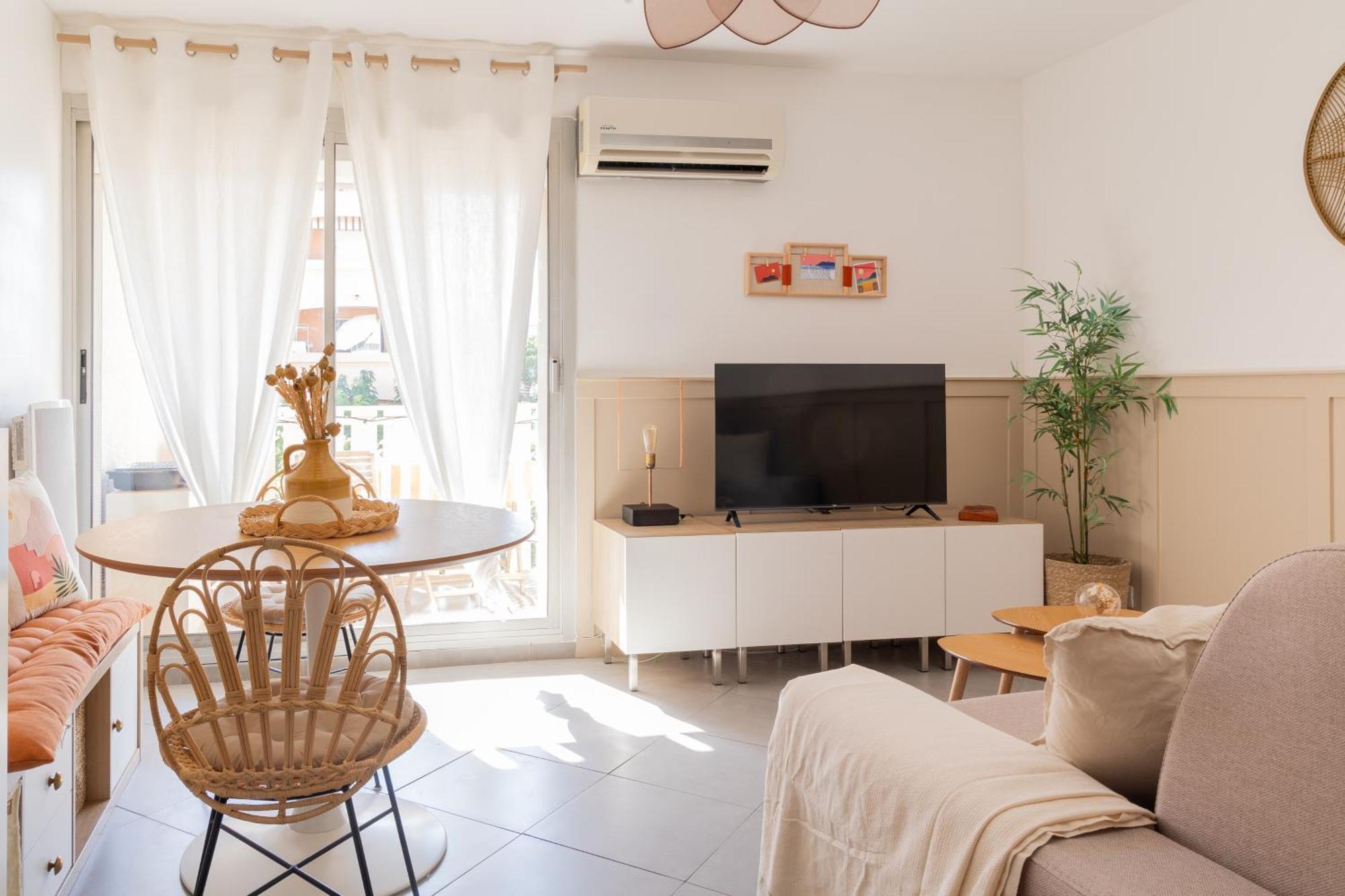 Appart Cosy, Piscine, Clim, Parking Prive - Proche Plage - Arrivee Autonome - Lit Queen Size Ла-Сейн-сюр-Мер Экстерьер фото